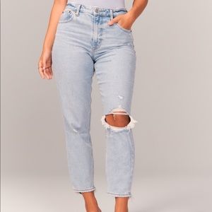 Abercrombie curve love mom jeans 25s